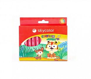 CRAYON DE CERA SKYCOLOR SUPER JUMBO CJ X12